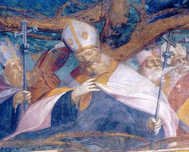 Sant'Agostino, affresco dei Fiammenghini in San Marco a Milano