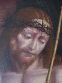 Particolare del viso del Cristo