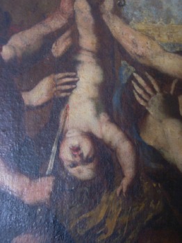 Particolare del quadro della Strage degli Innocenti