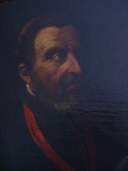 Particolare del viso di un nobile signore