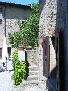 Scala esterna nel cortile interno