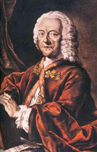 Una immagine del musicista Telemann