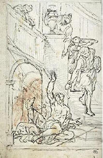 Disegno del santo di Mignard