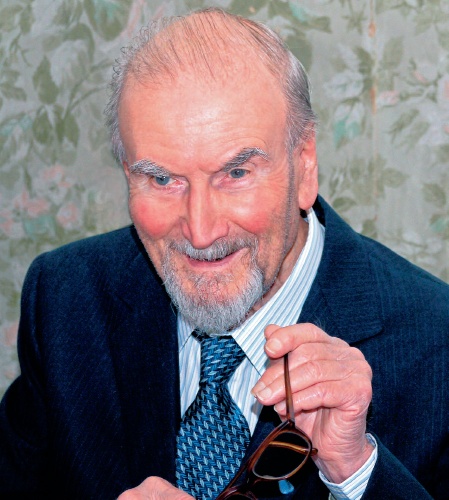 Una immagine di Eugenio Corti nel suo 90° compleanno