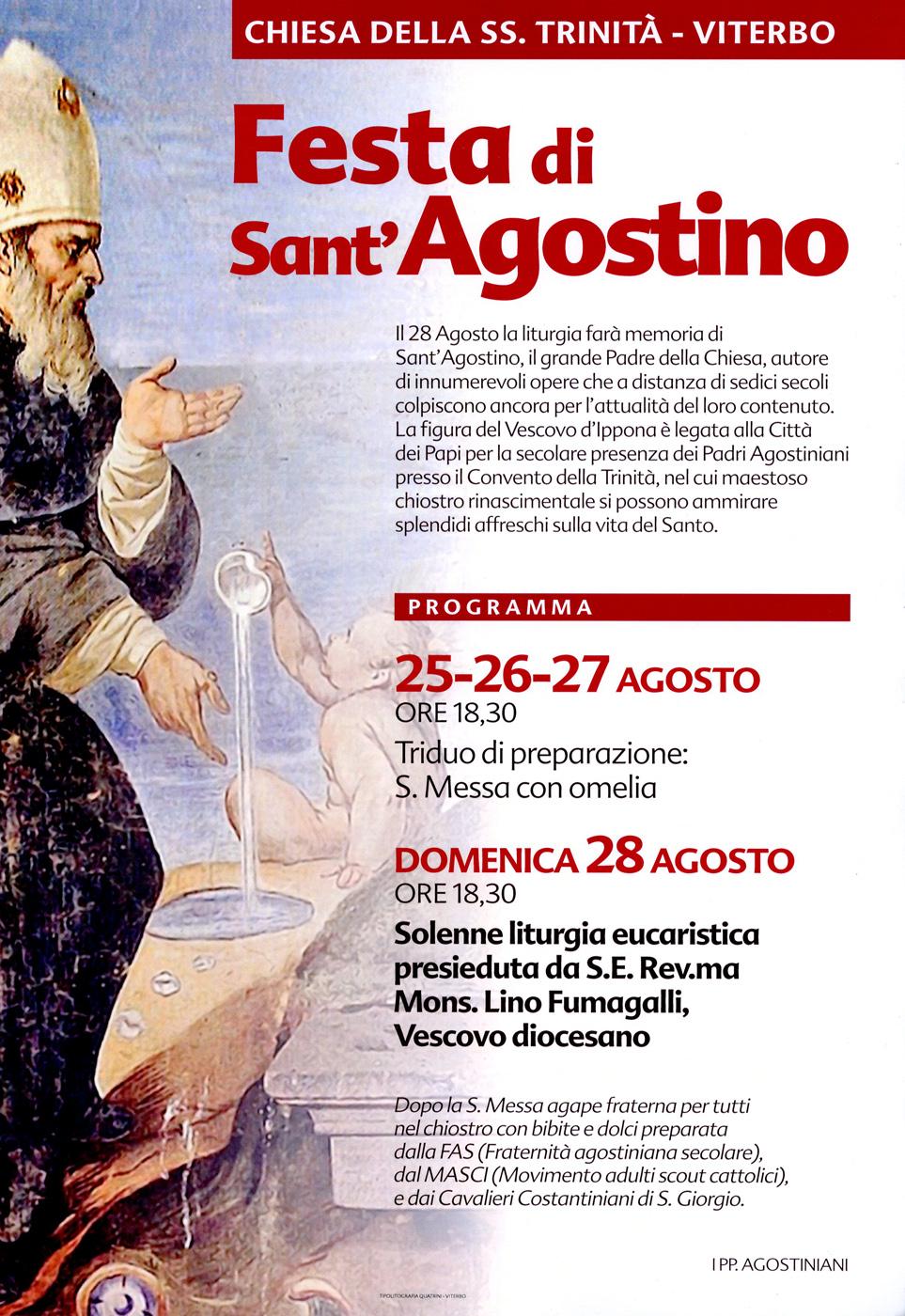 Manifesto delle celebrazioni di Viterbo