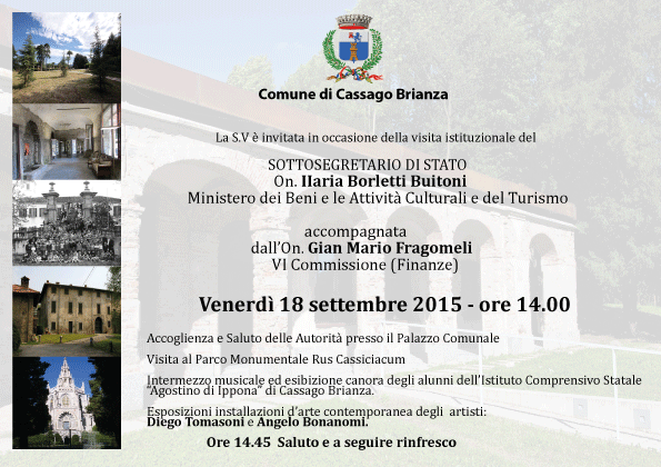 La locandina di invito