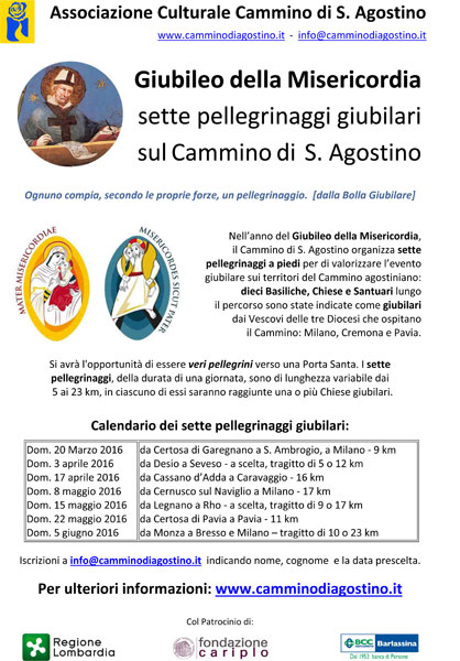Il programma dei pellegrinaggi del Giubileo della Misericordia