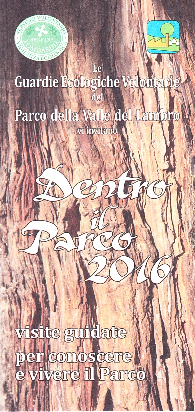 Il depliant delle manifestazioni naturalistiche al Parco Lambro