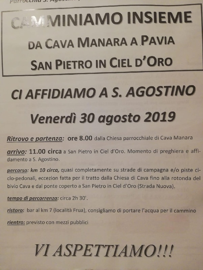 Locandina della manifestazione pavese