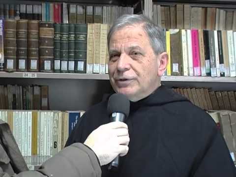 p. Marziano Rondina nel corso di una intervista