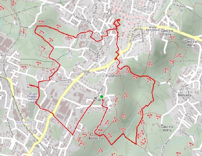 Il percorso della Camminata