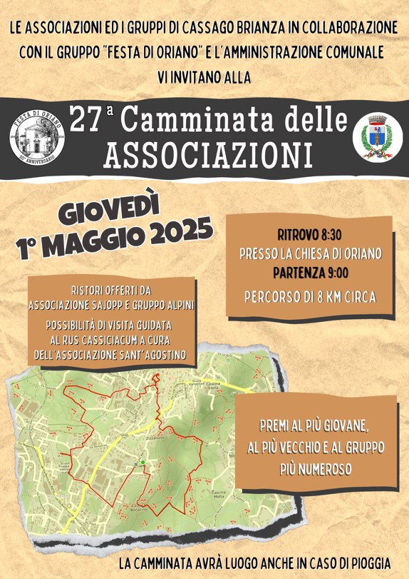 Il percorso della Camminata