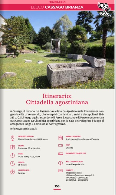 La Cittadella agostiniana a Cassago