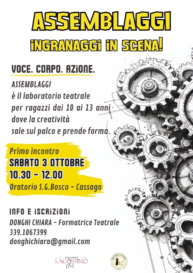 Manifesto di invito al corso teatrale