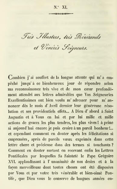 Documento numero XI