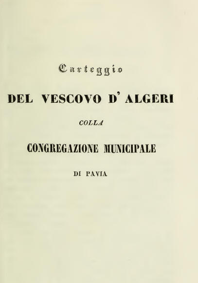 Pagina del libello stampato in occasione della traslazione