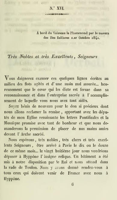 Documento numero XVI