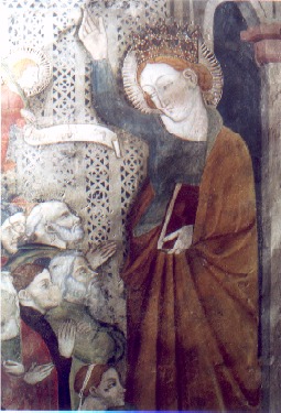 pittura nella chiesa di sant'Agostino a Rieti