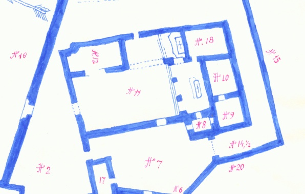 Icnografia della chiesa medioevale di santa Brigida a Cassago