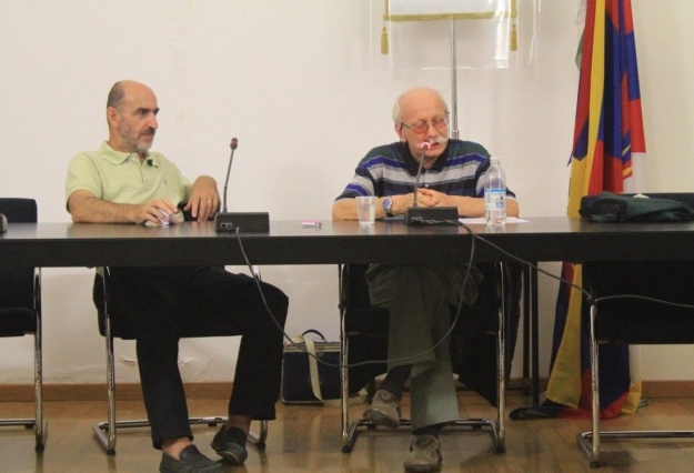 Il presidente dell'Associazione S. Agostino Luigi Beretta e il dott. Corti Giuseppe