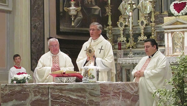 Un momento della celebrazione liturgica