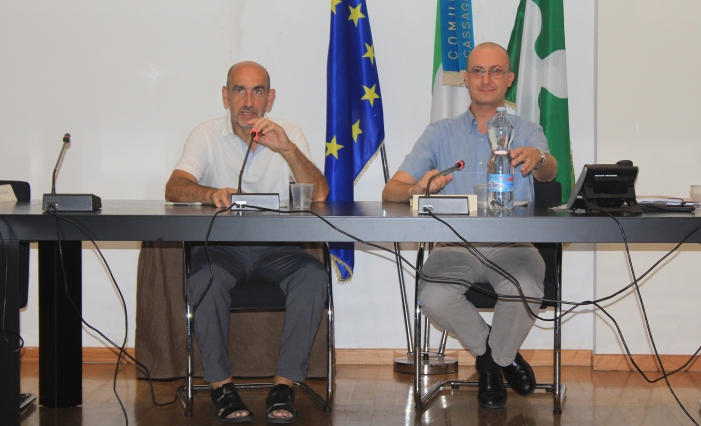 Il relatore dott. Giuseppe Redaelli con Beretta Luigi