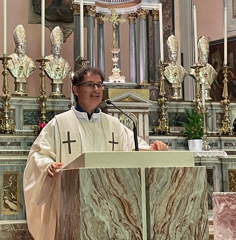 Vittorio Conti nel corso dell'omelia