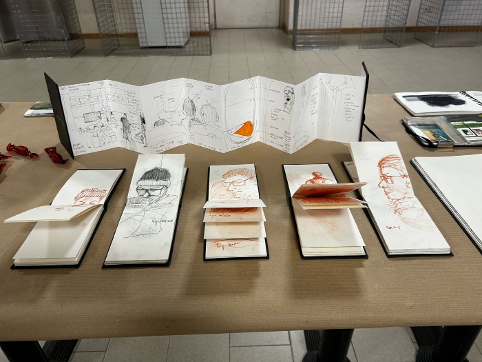 Alcune opere esposte nel corso della mostra