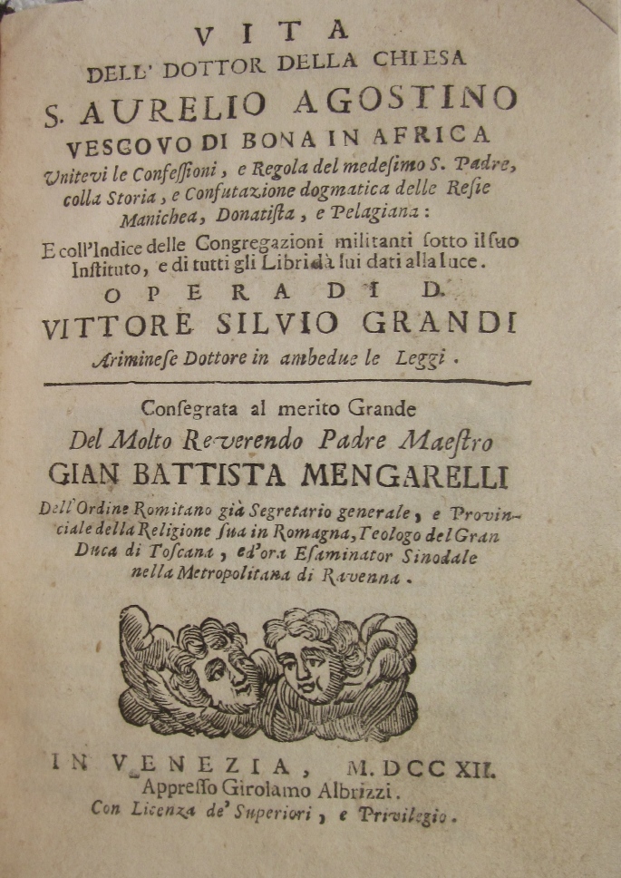 Frontespizio dell'opera di Grandi