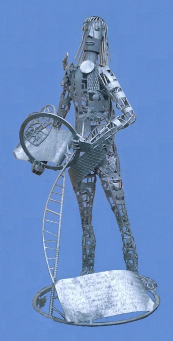 Immagine della statua di sant'Agostino di Pietro Villa
